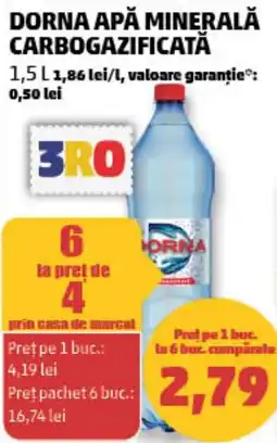 Penny Dorna apă minerală carbo gazificată Ofertă