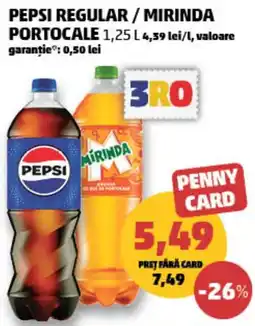 Penny Pepsi regular mirinda portocale Ofertă