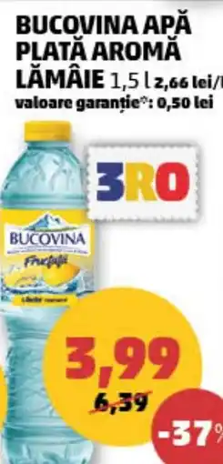 Penny Bucovina apă plată aromă lămâie Ofertă