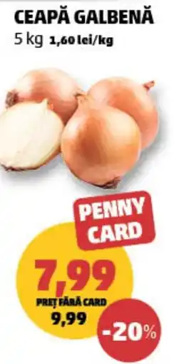 Penny Penny Card ceapă galbenă Ofertă