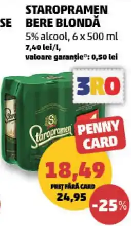 Penny Staropramen bere blondă Ofertă