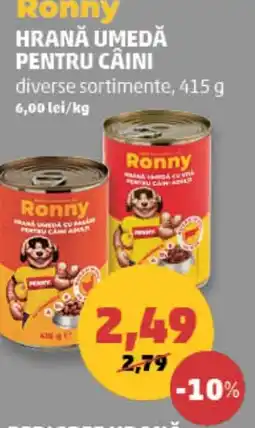 Penny Ronny hrană umedă pentru câini Ofertă