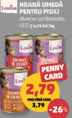 Penny Louisa hrană umedă pentru pisici Ofertă