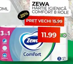 Simos Zewa hârtie igienică comfort 8 role Ofertă