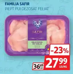 Auchan Familia Safir piept pui dezosat feliat Ofertă