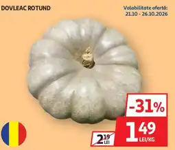 Auchan Dovleac rotund Ofertă