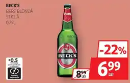 Auchan Beck's bere blondă Ofertă