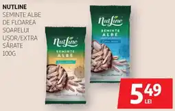 Auchan Nutline semințe albe de floarea soarelui ușor/extra sărate Ofertă