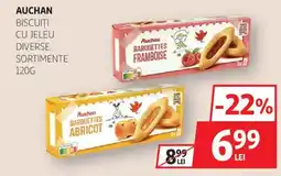 Auchan Auchan biscuiti cu jeleu diverse sortimente Ofertă