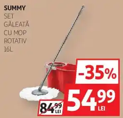 Auchan Summy set găleată cu mop rotativ Ofertă