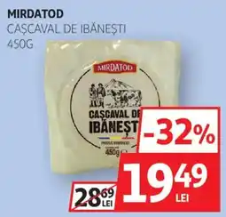 Auchan Mirdatod cașcaval de ibănești Ofertă