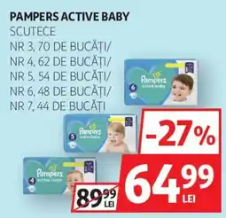 Auchan Pampers active baby Ofertă