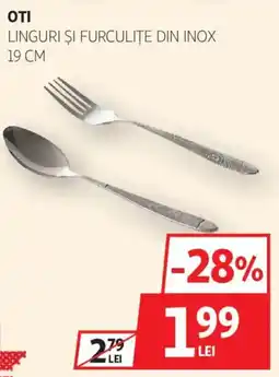 Auchan Oti linguri si furculite din inox Ofertă