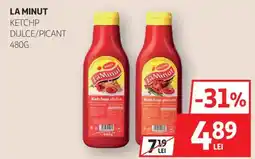 Auchan La Minut ketchup dulce/picant Ofertă