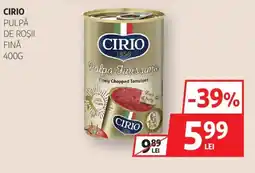 Auchan Cirio pulpă de roşii fină Ofertă