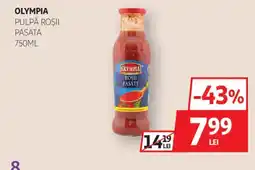 Auchan Olympia pulpă roșii pasată Ofertă