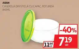 Auchan Aban caserola din sticlă cu capac, rotundă Ofertă