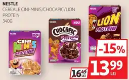 Auchan Nestle cereale cini-minis/chocapic/lion protein Ofertă