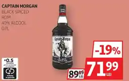 Auchan Captain Morgan black spiced rom Ofertă