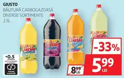 Auchan Giusto băutură carbo gazoasă Ofertă