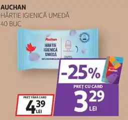 Auchan Auchan hârtie igienică umedă Ofertă