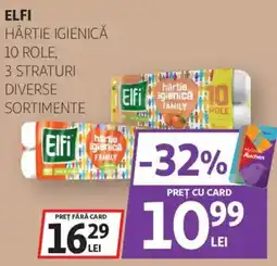Auchan Elfi hârtie igienică Ofertă