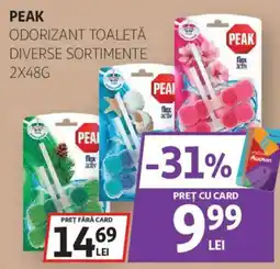 Auchan Peak odorizant toaletă diverse sortimente Ofertă