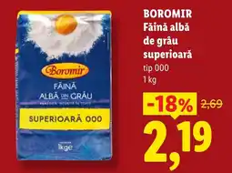 Lidl Boromir făină albă de grâu superioară Ofertă