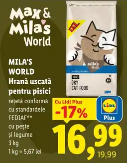 Lidl Mila's World Hrană uscată pentru pisici Ofertă