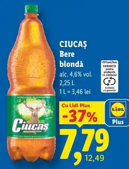 Lidl Ciucas Bere blondă Ofertă