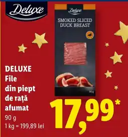 Lidl Deluxe file din piept de rață afumat Ofertă