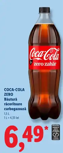 Lidl Coca-Cola zero zahăr Ofertă