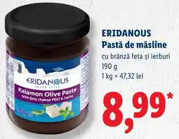 Lidl Eridanous pastă de măsline cu brânză feta și ierburi Ofertă