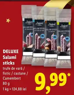 Lidl Deluxe Salami sticks Ofertă