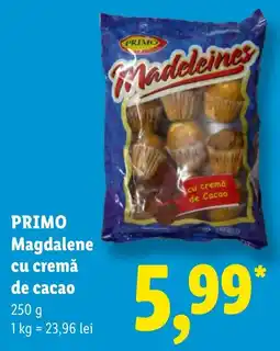Lidl Primo magdalene cu cremă de cacao Ofertă