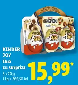 Lidl Kinder Joy Ouă cu surpriză Ofertă