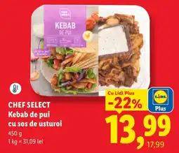 Lidl Chef Select Kebab de pui cu sos de usturoi Ofertă