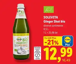 Lidl Solevita Ginger Shot bio Ofertă