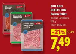 Lidl Dulano selection salam feliat Ofertă