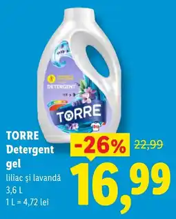 Lidl Torre Detergent gel Ofertă