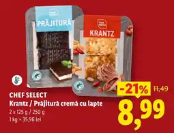 Lidl Chef Select Krantz / Prăjitură cremă cu lapte Ofertă
