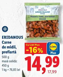 Lidl Eridanous carne de midii, prefiartă Ofertă