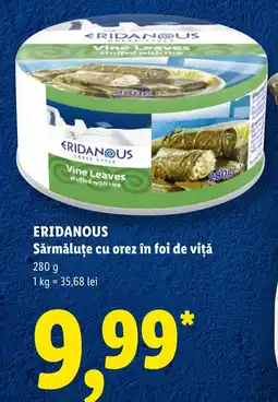 Lidl Eridanous sârmăluțe cu orez în foi de viță Ofertă