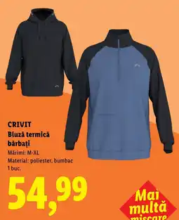 Lidl Crivit bluză termică bărbați Ofertă