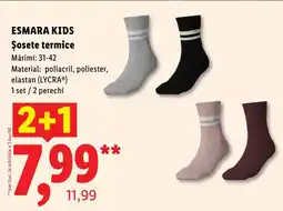 Lidl Esmara kids șosete termice Ofertă