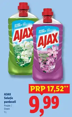 Lidl Ajax soluție pardoseli Ofertă