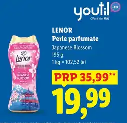 Lidl Lenor Perle parfumate Japanese Blossom Ofertă