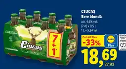 Lidl Ciucas Bere blondă Ofertă