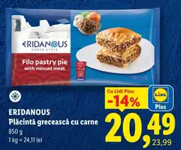 Lidl Eridanous placinta greceasca cu carne Ofertă