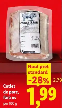 Lidl Cotlet de porc, fără os Ofertă